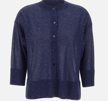 Maglia con bottoni e micro paillettes 390261 809 KANGRA 