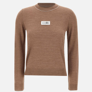Maglia in misto lana con dettagli a contrasto S52HL0066 M13037130 MM6 MAISON MARGIELA 