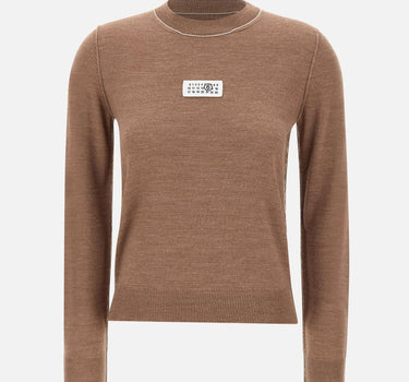 Maglia in misto lana con dettagli a contrasto S52HL0066 M13037130 MM6 MAISON MARGIELA 
