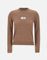 Maglia in misto lana con dettagli a contrasto S52HL0066 M13037130 MM6 MAISON MARGIELA 