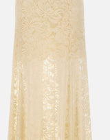 Gonna lunga svasata in pizzo 26PJJU131PA0170 P105 RABANNE 