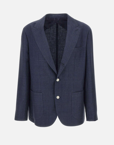 Blazer in lino, lana e seta 190502 0001 BARBA 