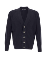 Cardigan in lana con texture a rombi 411304 041 KANGRA 