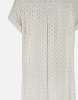 Abito  lungo in cotone 8309 BIANCO LES FILLES D'EVA 