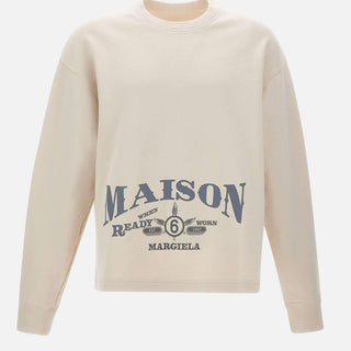 Felpa con stampa logo SH0GU0044 M25014103 MM6 MAISON MARGIELA 