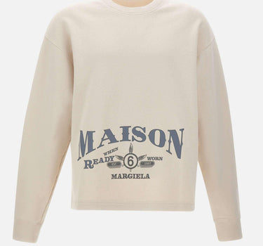 Felpa con stampa logo SH0GU0044 M25014103 MM6 MAISON MARGIELA 