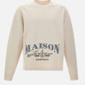 Felpa con stampa logo SH0GU0044 M25014103 MM6 MAISON MARGIELA 