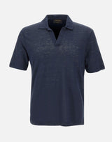 Polo in lino 60160 96803306 GRAN SASSO 