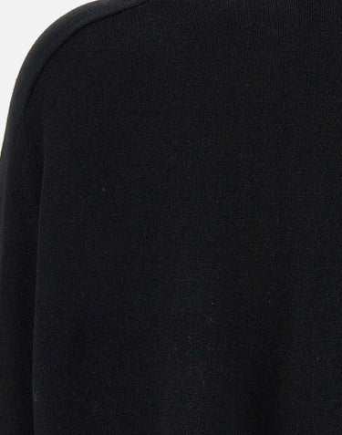 "Boyfriend crewnewck" 20055 BLACK SOFT GOAT 
