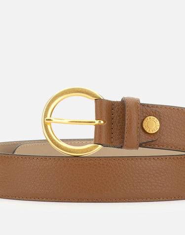 Cintura in pelle con fibbia tonda CNK00958 GRNNOCE GIANNI CHIARINI 