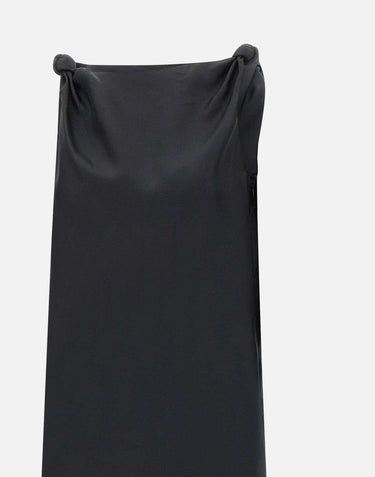Abito "Moun" in seta MOUN BLACK LOULOU DE SAISON 