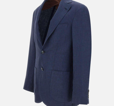 Blazer Jimmy in lino, lana e seta GJIMMY 35028003 BARBA 