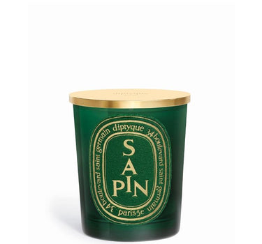 Candela classica con coperchio dorato "Sapin" 190gr 0DIP2XM24B190SAPIN 190GR DIPTYQUE 