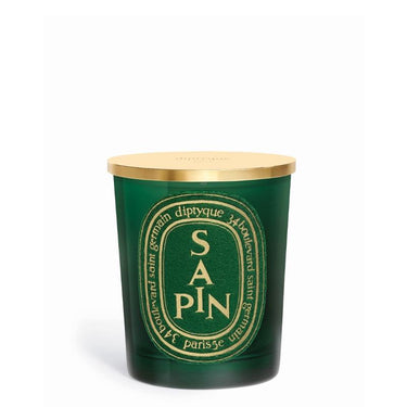 Candela classica con coperchio dorato "Sapin" 190gr 0DIP2XM24B190SAPIN 190GR DIPTYQUE 