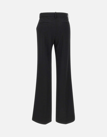 "Tailored straight leg trouser" 1325WTR004852A BLACK VICTORIA BECKHAM 
