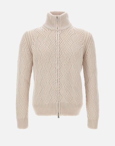 Cardigan in lana, viscosa e cashmere 10155 19654113 GRAN SASSO 