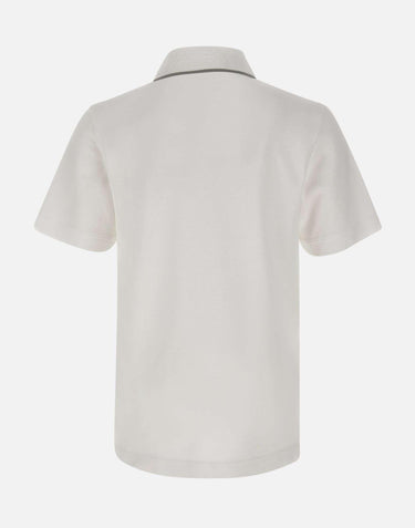 Polo in piqué "Embossed laurel" MSP26JTP243 01 CASABLANCA 