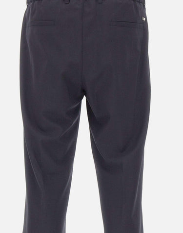 Pantaloni elasticizzati in misto lana PT000163U 128089200 HERNO 