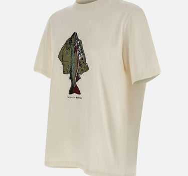 T-shirt "Fishing Jacket" MTS1612 MTSWH32 BARBOUR X PAUL SMITH 