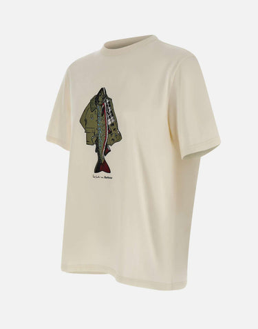 T-shirt "Fishing Jacket" MTS1612 MTSWH32 BARBOUR X PAUL SMITH 
