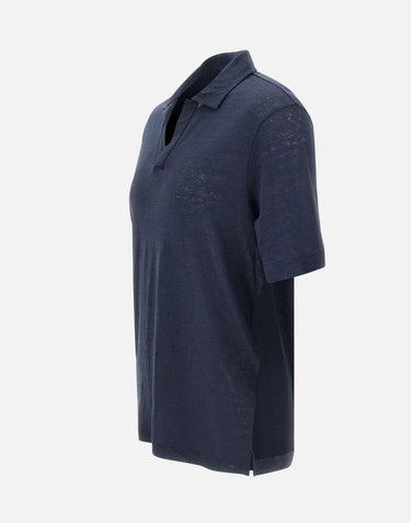 Polo in lino 60160 96803306 GRAN SASSO 