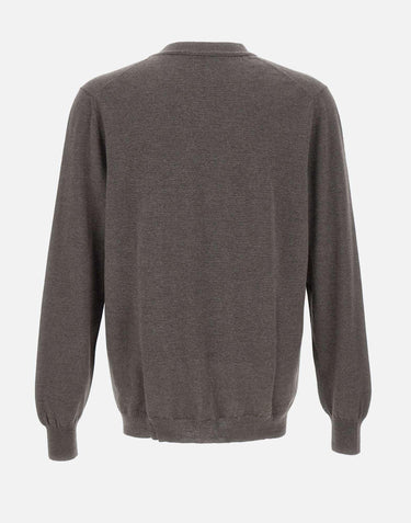 Cardigan in lana merinos extrafine 14201 58150046 GRAN SASSO 