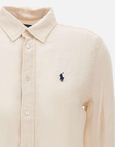 Camicia in lino 211970730 511 POLO RALPH LAUREN 