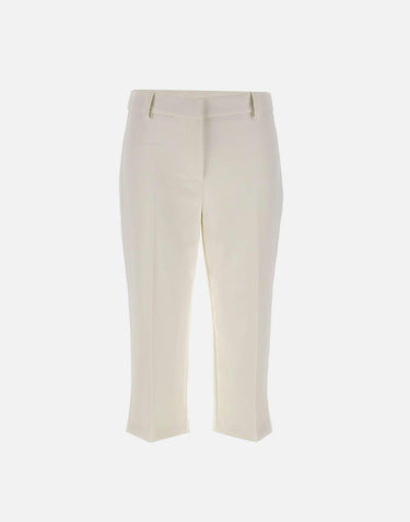 Pantaloni in crêpe leggero con bande in raso PA17561E2 360 ELISABETTA FRANCHI 