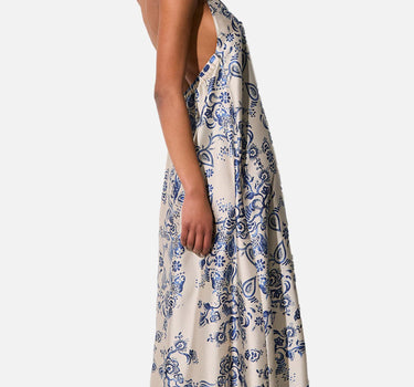 Abito lungo con stampa foulard CA6332TS555 P9652 LIU-JO 