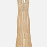 "Long sleveless dress in crochet lurex" 25AMRO140ML0317 P717 RABANNE 