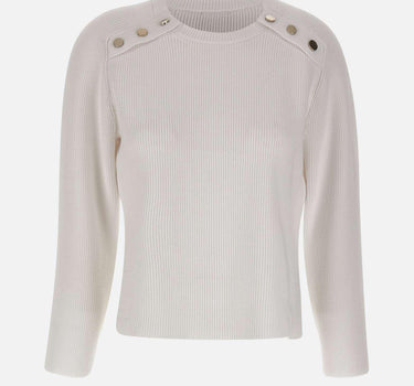 Maglia con spacchi laterali MF5396MS99E 10701 LIU-JO 