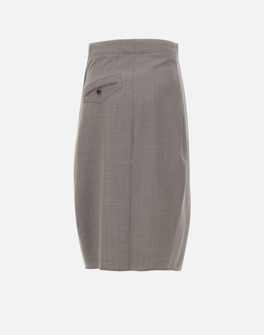 Gonna midi sartoriale 1226WSK007224B NICKEL VICTORIA BECKHAM 