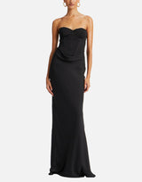 "Satin Corset Maxi Dress" 114330 100 ROTATE BIRGER CHRISTENSEN 