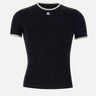 T-shirt "Signature Contrast" VESJTS020JS0070 BLKHERWHT COURREGES 