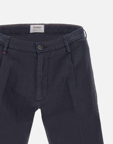Bermuda in cotone e lino BS061 0A6174204 RE-HASH 