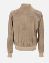 Giacca in pelle scamosciata GU26S24098CMAK GREY GIORGIO BRATO 