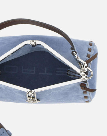 Borsa "Vela" in suede con infilature WP1B0001 AE307B0028 ETRO 