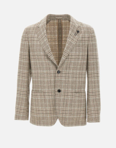 Blazer in lana e cashmere CN6202E AAIF65517210GR LARDINI 