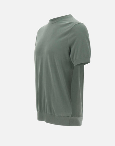 Maglia in cotone a maniche corte DK17036 MILITARE DIKTAT 