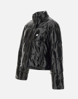 "Cropped Vinyl Puffer Jkt" 323CMA106VY0016 BLACK COURREGES 