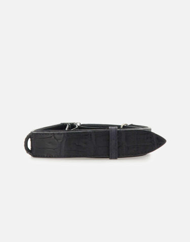 Cintura "Nobuckle Cocco Cosa suede" NB0031 NERO ORCIANI 