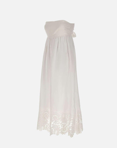 Abito bustier in tela di lino 2616221012600 002 MAX MARA STUDIO 
