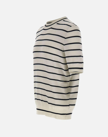 Maglia in cotone a righe 23165 18064005 GRAN SASSO 