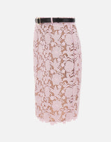 Gonna midi in pizzo 182MSKP PINK SELF-PORTRAIT 
