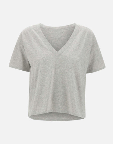T-shirt  "Faa" in cotone Supima FAAA GREY LOULOU DE SAISON 