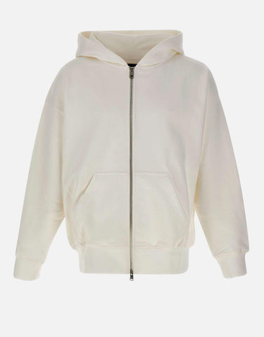 Felpa "Hvy fleece hoodie" P460 BFCM724OFFWHITE PURPLE BRAND 