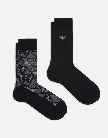 Set due paia di calze "Graphic Allover" EM000543 AF18165MC250 EMPORIO ARMANI 
