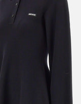 "Slinky Knit Polo Dress" 115488 100 ROTATE BIRGER CHRISTENSEN 