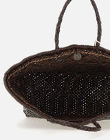 Borsa "triple jump small" in pelle<BR/> 8811 DKBROWN DRAGON DIFFUSION 
