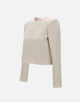 Blusa in crepe N1109510 B13 THEORY 